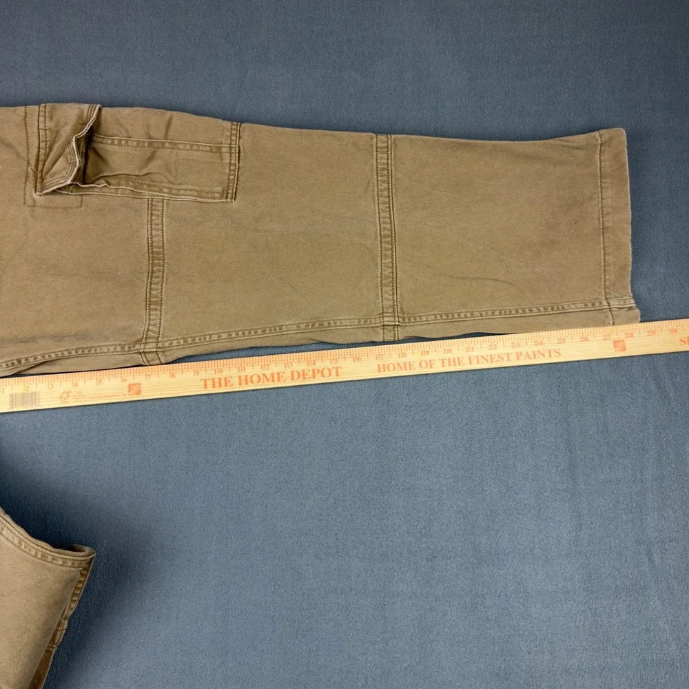 Gap Mens Tan Khaki Cargo Pants 38x30 Straight Leg Cotton Utility Workwear FA11